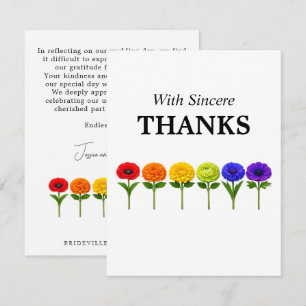 🌈Thank you LGBTQ+ Flourish Together Thank You Card
