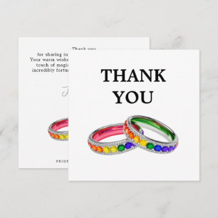 🌈Thank you LGBTQ+ Intertwined in Pride Thank You Card