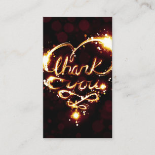 thank you light punch card