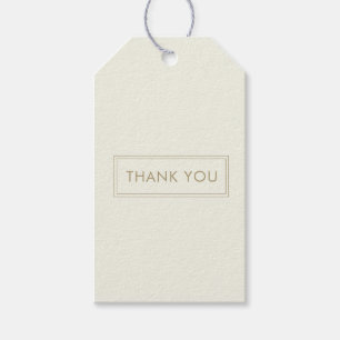 Thank You Logo Elegant Modern Hang Tag