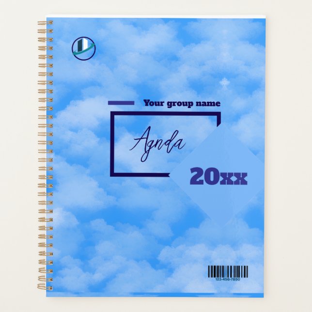 Thank you & Logo & Text personalise Planner (Front)