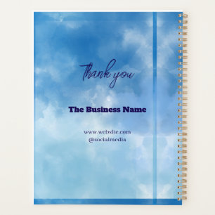 Thank you & Logo & Text personalise Planner