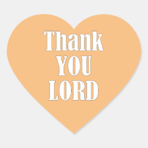 THANK YOU, LORD, HEART STICKER