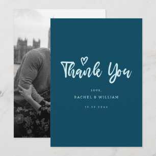 Thank You Love Wedding Thank You Cards with Photo