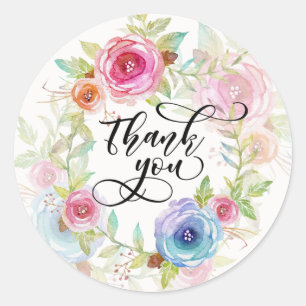 Thank you lovely floral Sticker