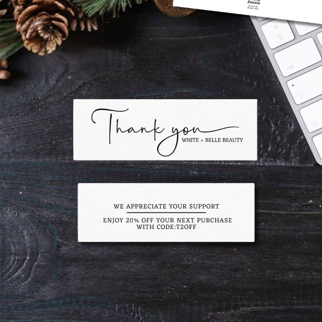 Thank You Loyalty Discount Script  Mini Business Card (Creator Uploaded)