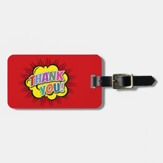 Thank You Luggage Tag (Front Horizontal)
