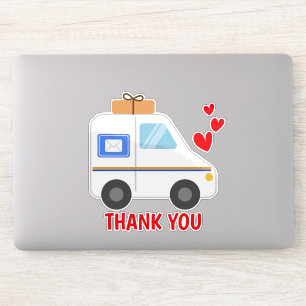 Thank you Mail Box Decal Sticker, Thank you label,