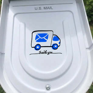 Thank you Mail Box Decal Sticker, Thank you label,
