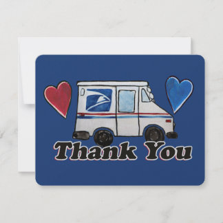 Thank You Mail Carriers Postal Workers             Holiday Card