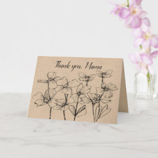 Thank You Mama Happy  Mothers Day Flowers Card