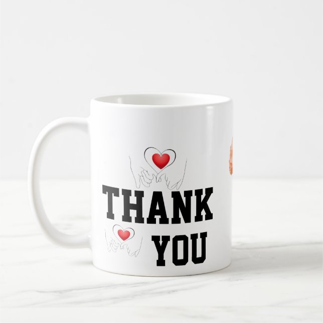Thank You Many Thanks With Thanks Sincere Thanks T Coffee Mug (Left)