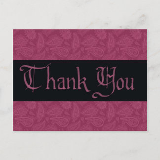 Thank You Masquerade Postcard