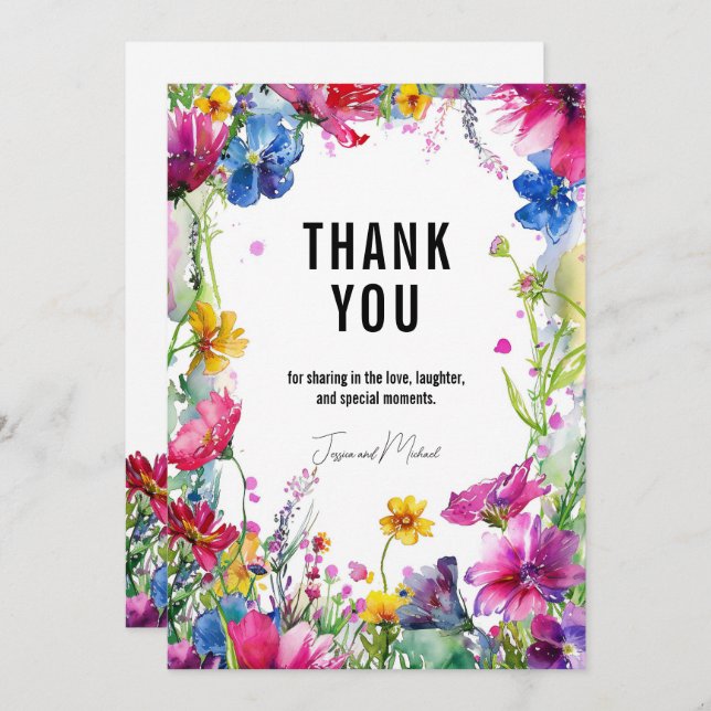 Thank YOU Meadow Blooms Collection (Front/Back)