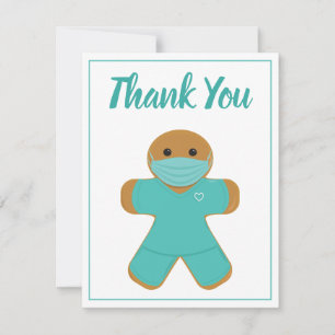 Thank You Medical Nurse Doctor Gingerbread Man