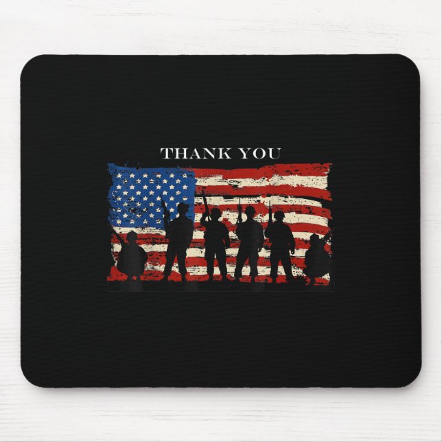 Thank You ! Memorial Day  Mouse Pad (Front)