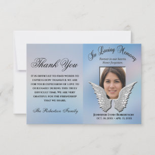 Thank You Memorial Photo Keepsake