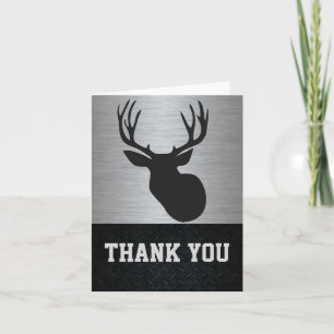 Thank You Men's Deer Hunting Note Card