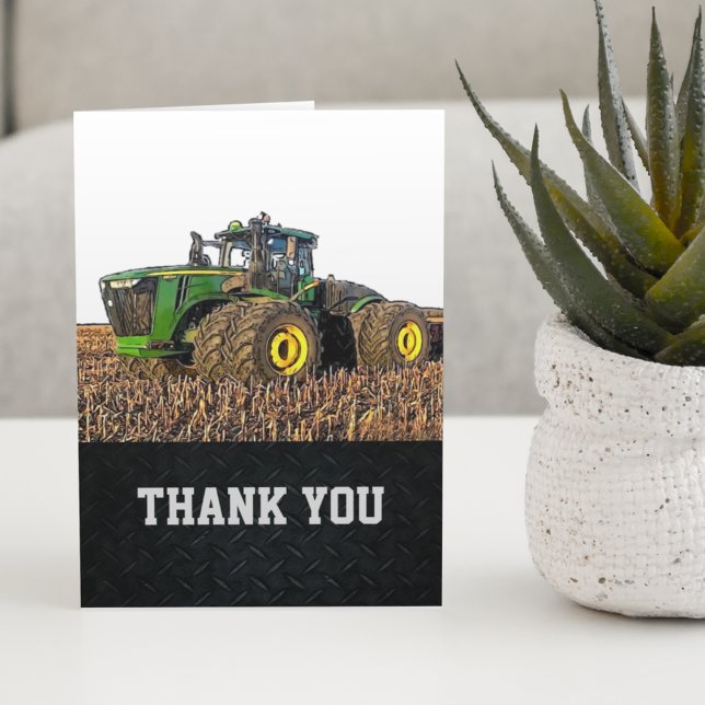 Thank You Men's Tractor Farm Equipment Machinery (Creator Uploaded)