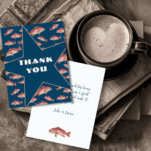 Thank You Message Red Snapper Card