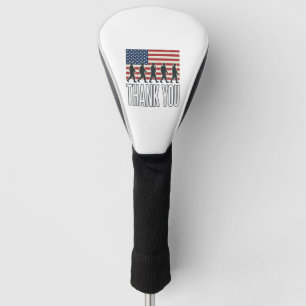 Thank You Military Flag Silhouette Vintage Shirt D Golf Head Cover