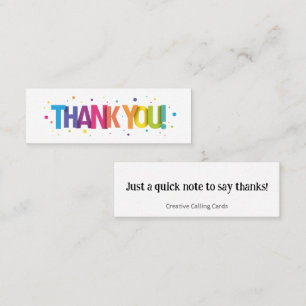 Thank You Mini Calling Card