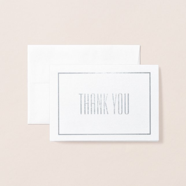 Thank You Mini Foil Card (Front With Envelope)