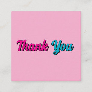 Thank You Minimalist Professional Modern Elegant Enclosure Card