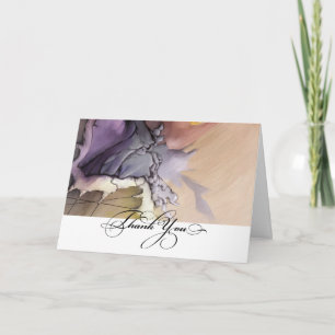 Thank You. Modern Abstract Painting Thank You Card