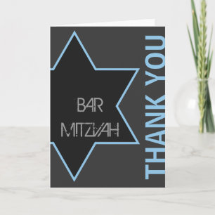 Thank you Modern Bar Mitzvah Card
