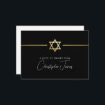 THANK YOU modern gold jewish star black white<br><div class="desc">[ NOTE - THE GOLD EFFECT IS A PRINTED PICTURE ] A modern, simple design for THANK YOU CARD Setup as a template it is simple for you to add your own details, or hit the ize button and you can add or change text, fonts, customsizes, etc TIP: 1. To...</div>