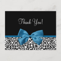 Thank You Modern Leopard Mykonos Blue Ribbon