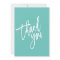 THANK YOU modern script type packaging mint green