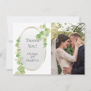 Thank You - Modern Springtime Eucalyptus Card
