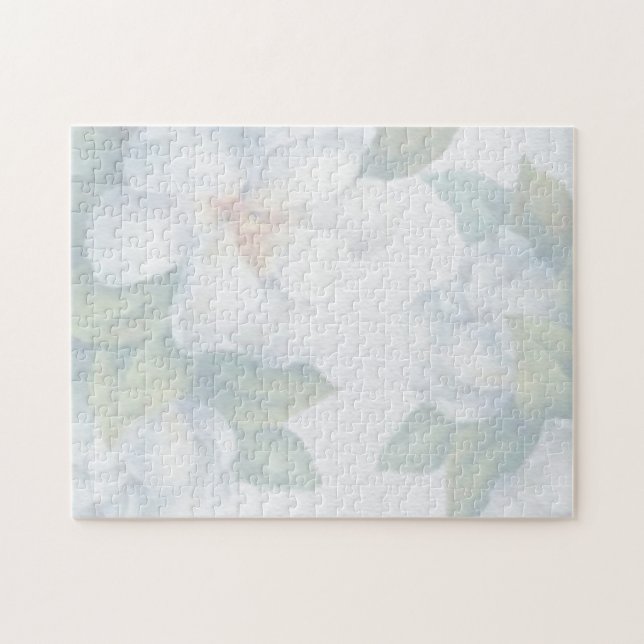 Thank You Mom Faded White Dogwood Blossoms Jigsaw Puzzle (Horizontal)