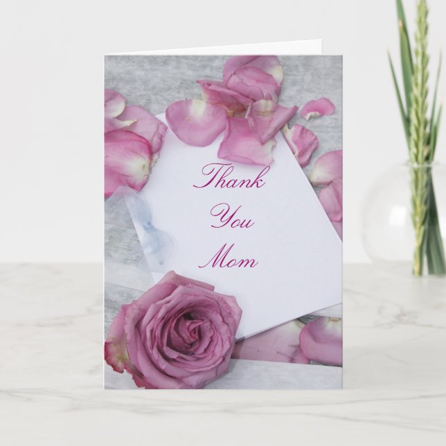 Thank You Mom Greeting Card (Front)