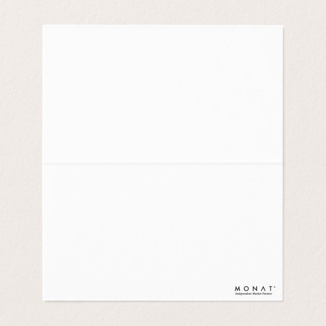 Thank you Monat Business Card (Inside Unfolded)