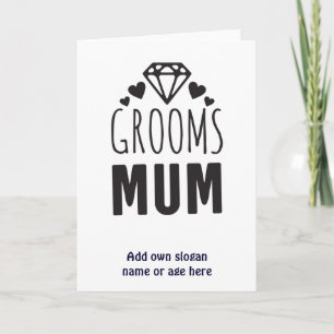 Thank You Mother of Groom Bridal Party Floral Gift Card