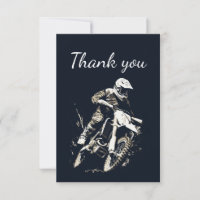 Thank You Motocross Motorcycle Racing Cycling Bike
