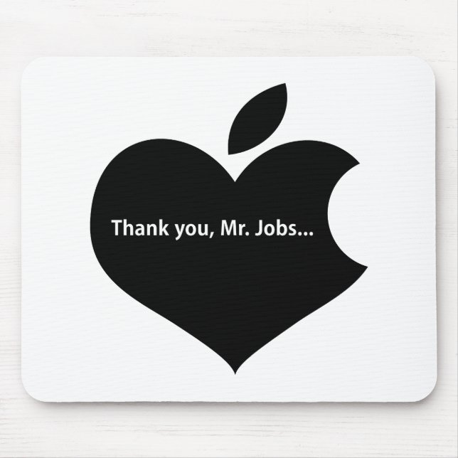THANK YOU MR JOBS MOUSE PAD (Front)