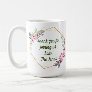 Thank You Mug, Mug Gift, Wedding Favours