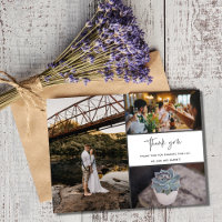 Thank You Multi Photo Collage Wedding