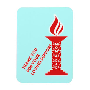 Thank You, Mum and Dad, for Your Loving Support Magnet