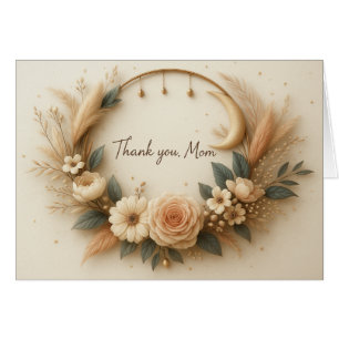 Thank You, Mum Customised Card with Sweet Verse