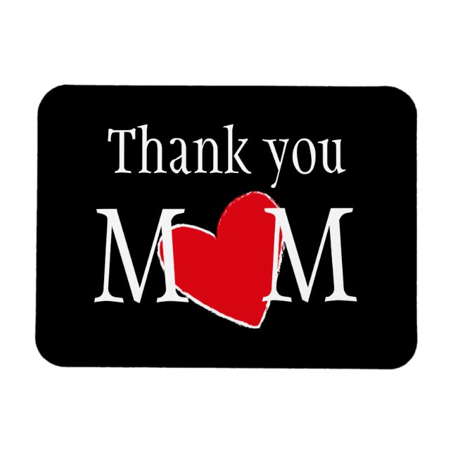 Thank You Mum Customised  Magnet (Horizontal)