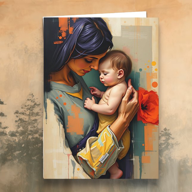 Thank you Mum | Mother and Child | Mother's Day Card (Creator Uploaded)