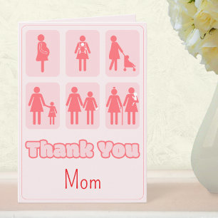 Thank You Mum Motherhood Journey Mother's Day Card