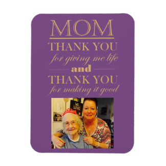 Thank You Mum Mother's Day Photo Magnet