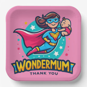 Thank you Mum! T-Shirt Paper Plate