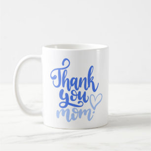 Thank You Mum with Heart Coffee Mug